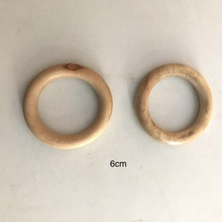 Natural Wooden Rattle Rings