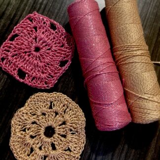 SPARKLE (Metallic cotton Yarn)- equivakent to 2ply thickness