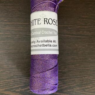 Christmas Carnival Crochet Yarn - 612G (Purple with gold)